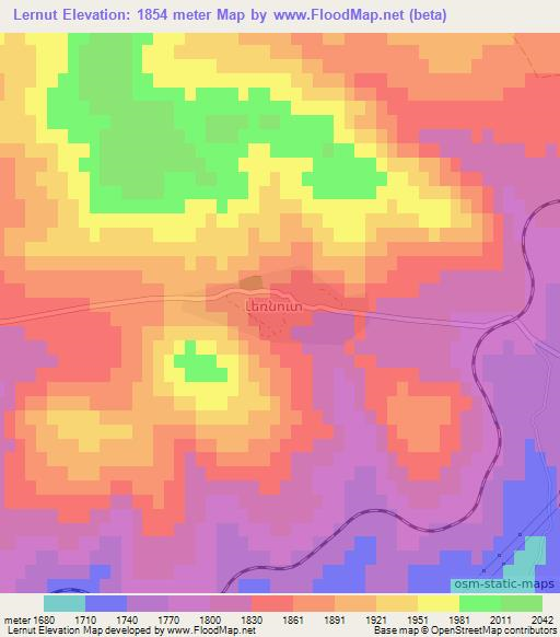 Lernut,Armenia Elevation Map