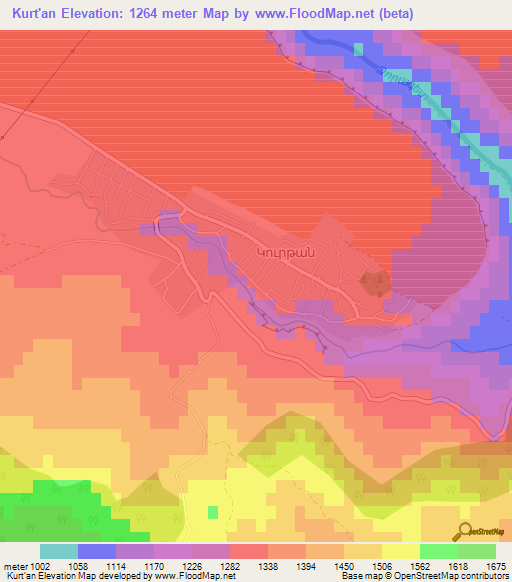 Kurt'an,Armenia Elevation Map