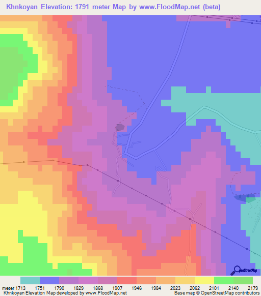 Khnkoyan,Armenia Elevation Map