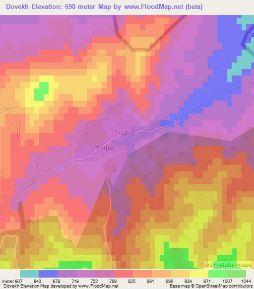 Dovekh,Armenia Elevation Map