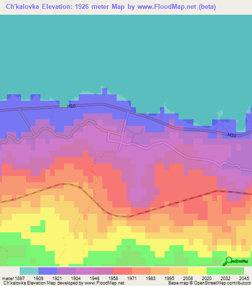 Ch'kalovka,Armenia Elevation Map