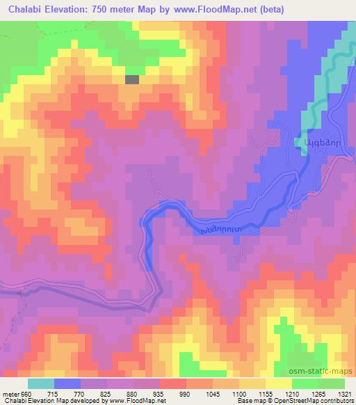 Chalabi,Armenia Elevation Map