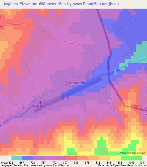 Aygepar,Armenia Elevation Map