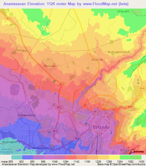Anastasavan,Armenia Elevation Map