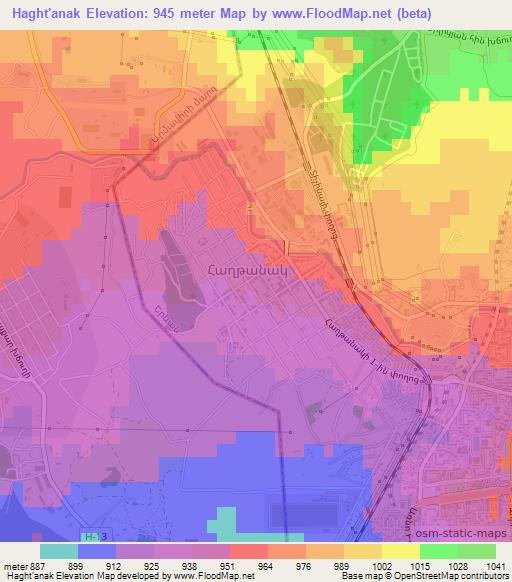 Haght'anak,Armenia Elevation Map