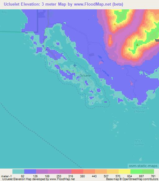 Ucluelet,Canada Elevation Map
