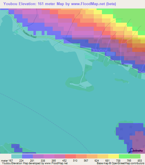 Youbou,Canada Elevation Map