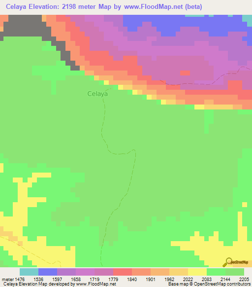 Celaya,Somalia Elevation Map