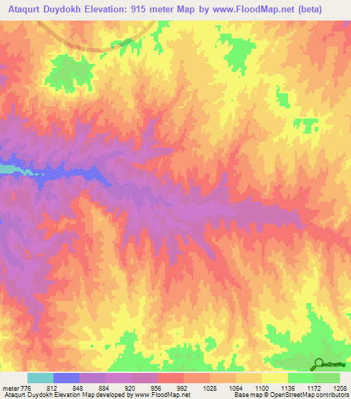Ataqurt Duydokh,Iran Elevation Map