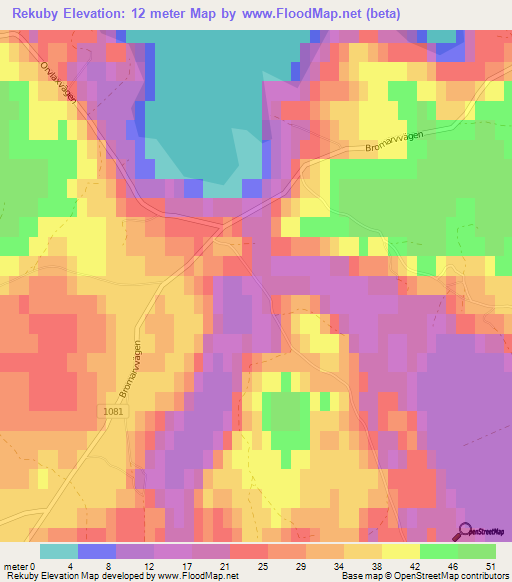 Rekuby,Finland Elevation Map