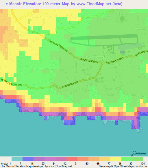Le Manoir,Guernsey Elevation Map