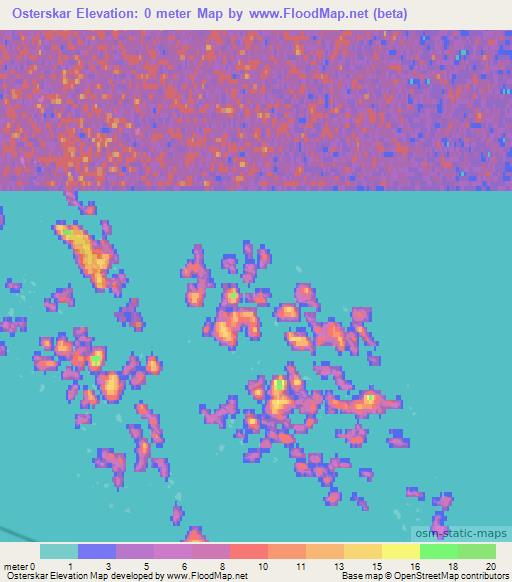 Osterskar,Finland Elevation Map