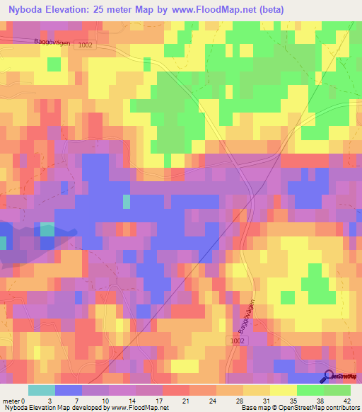 Nyboda,Finland Elevation Map