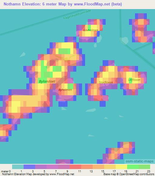 Nothamn,Finland Elevation Map