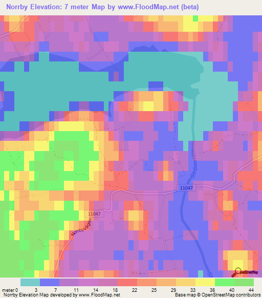 Norrby,Finland Elevation Map