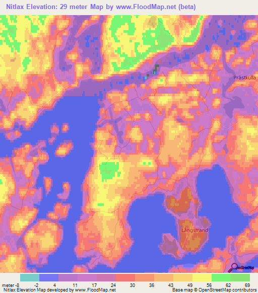 Nitlax,Finland Elevation Map