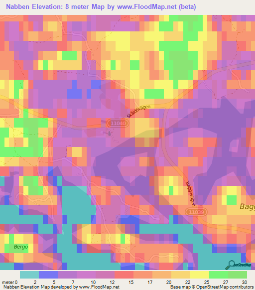 Nabben,Finland Elevation Map