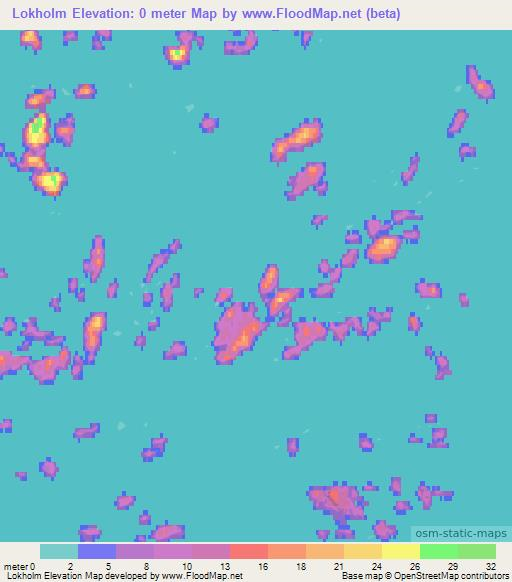 Lokholm,Finland Elevation Map
