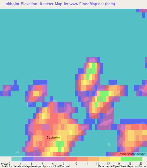 Lokholm,Finland Elevation Map