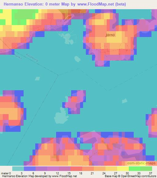 Hermanso,Finland Elevation Map