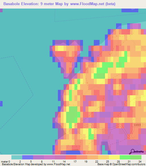 Basabole,Finland Elevation Map