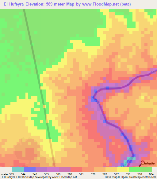El Hufeyra,Eritrea Elevation Map