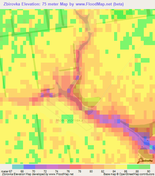 Zbirovka,Ukraine Elevation Map