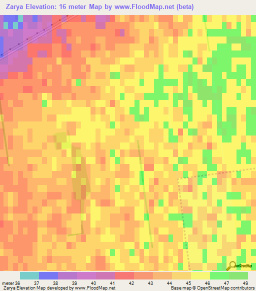Zarya,Ukraine Elevation Map