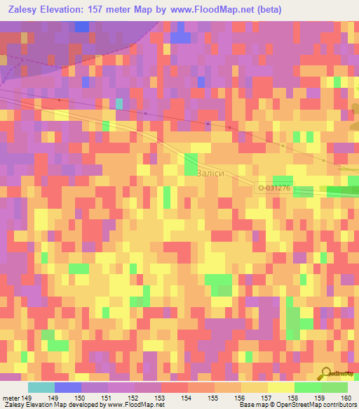 Zalesy,Ukraine Elevation Map