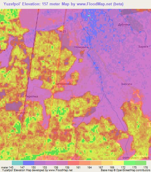 Yuzefpol',Ukraine Elevation Map