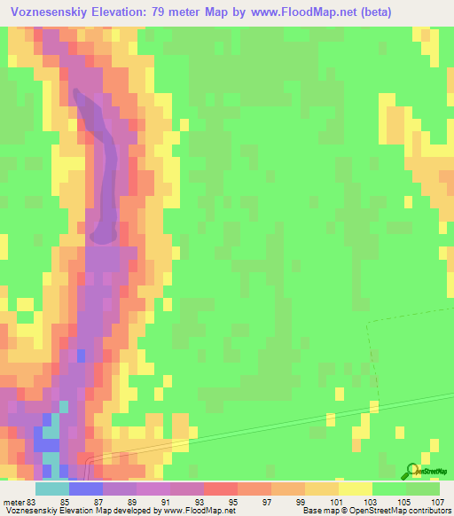 Voznesenskiy,Ukraine Elevation Map