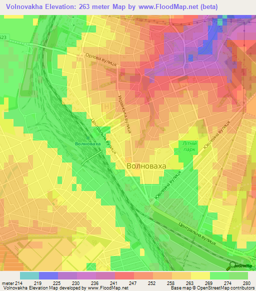 Volnovakha,Ukraine Elevation Map