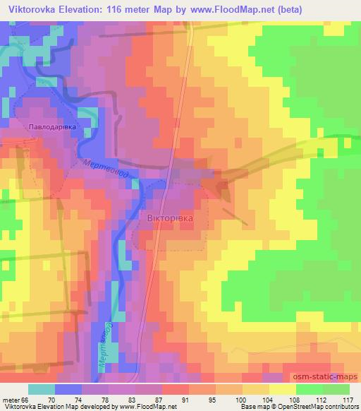 Viktorovka,Ukraine Elevation Map