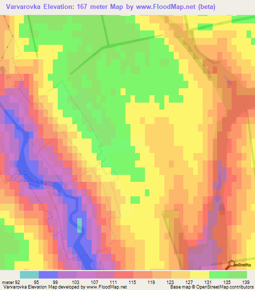 Varvarovka,Ukraine Elevation Map