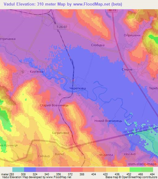 Vadul,Ukraine Elevation Map