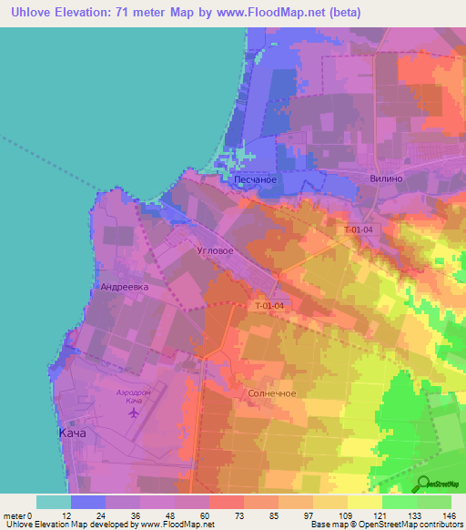 Uhlove,Ukraine Elevation Map