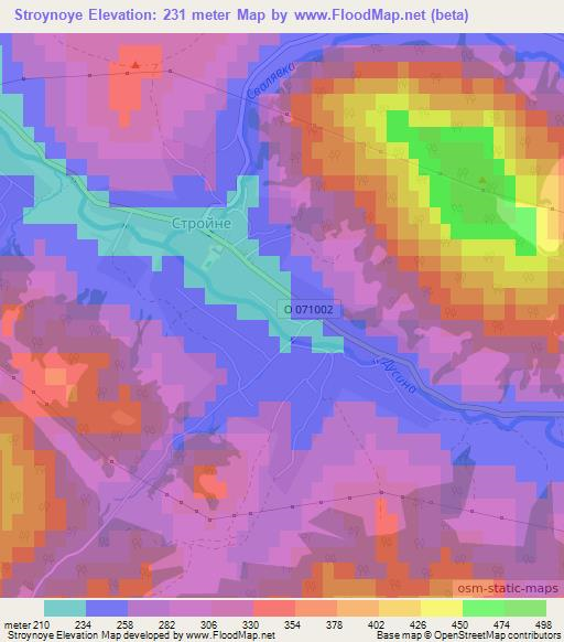 Stroynoye,Ukraine Elevation Map