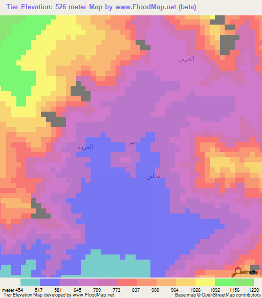 Tier,Yemen Elevation Map