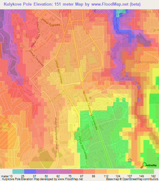 Kulykove Pole,Ukraine Elevation Map