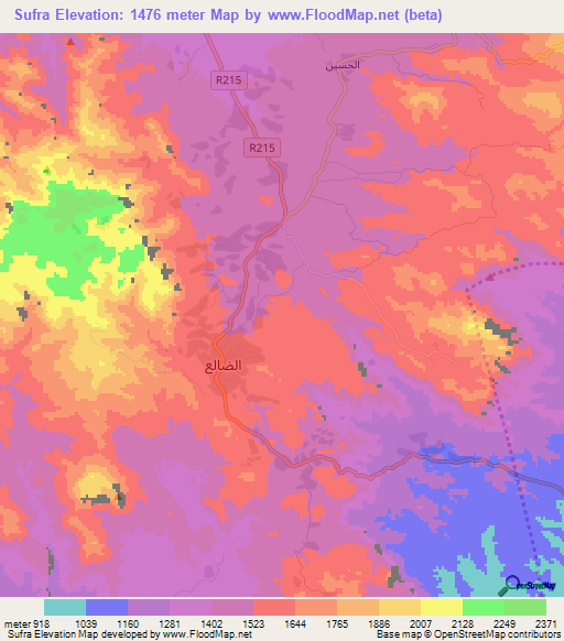 Sufra,Yemen Elevation Map