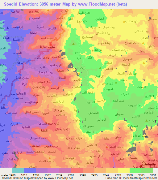 Soedid,Yemen Elevation Map