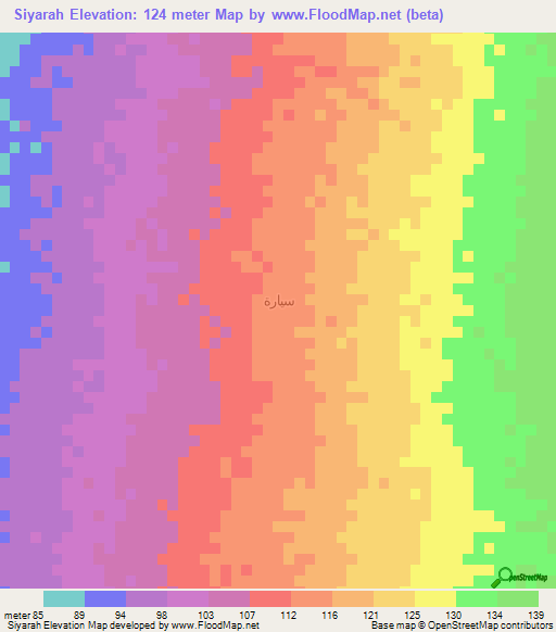 Siyarah,Yemen Elevation Map