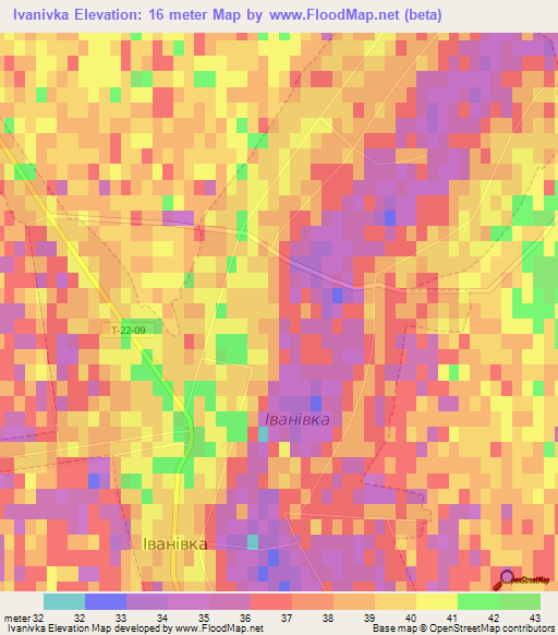 Ivanivka,Ukraine Elevation Map