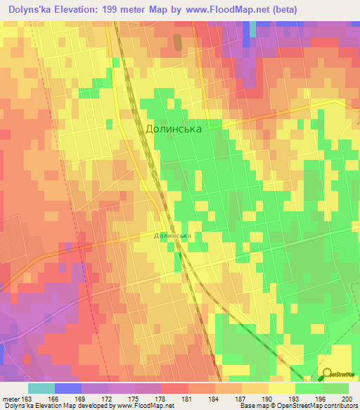 Dolyns'ka,Ukraine Elevation Map
