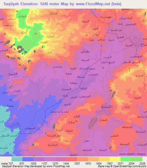 Saqliyah,Yemen Elevation Map