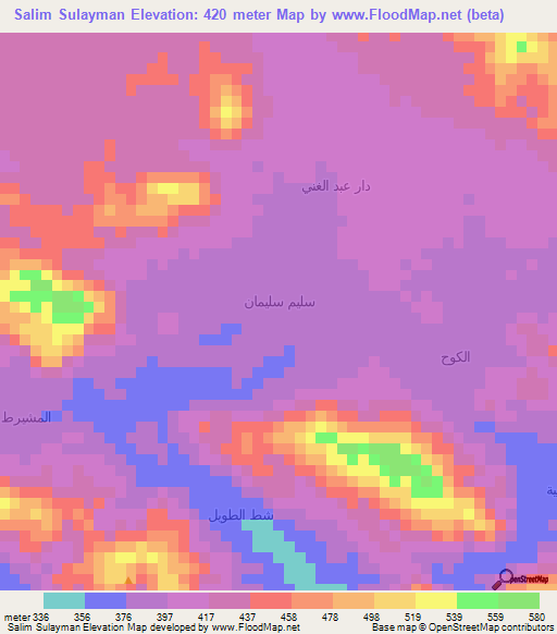 Salim Sulayman,Yemen Elevation Map