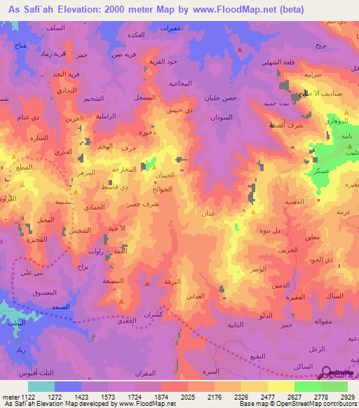 As Safi`ah,Yemen Elevation Map