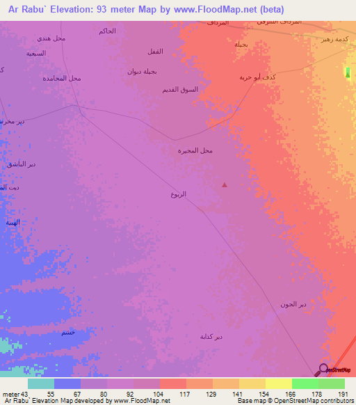 Ar Rabu`,Yemen Elevation Map