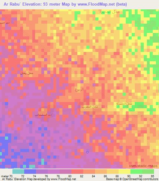 Ar Rabu`,Yemen Elevation Map