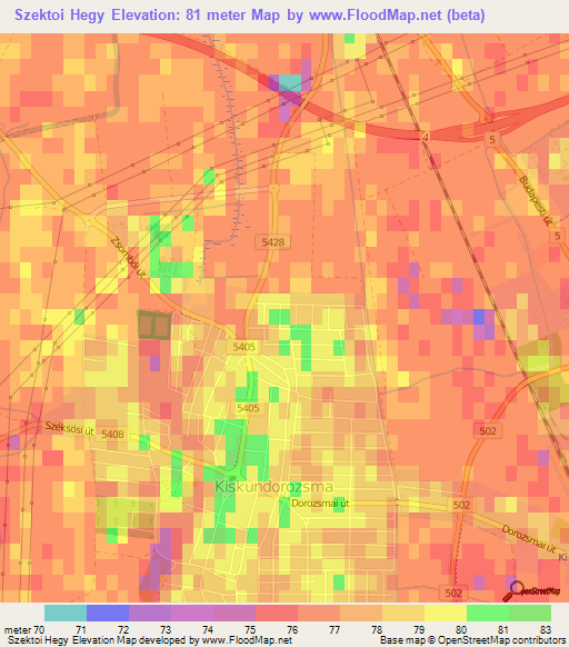 Szektoi Hegy,Hungary Elevation Map